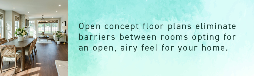 what are open floor plans